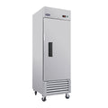 27" Commercial Refrigerator 23 Cu.ft with 1 Solid Door Reach-In Refrigerators Stainless Steel ETL Approved Upright Fridge Storage