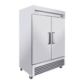 CC 54"Commercial Freezer, 49 Cu.Ft Double Door Stainless Steel Reach-In Freezer, -8~0℉, Air Cooling, 6 Shelves, R290, ETL