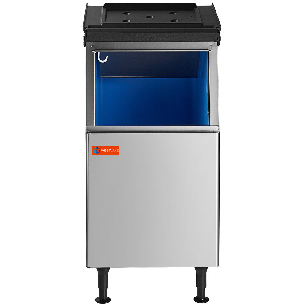 WESTLAKE Commercial Ice Storage Bin 308 lb | Stainless Steel Insulated Bin for Modular Ice Maker