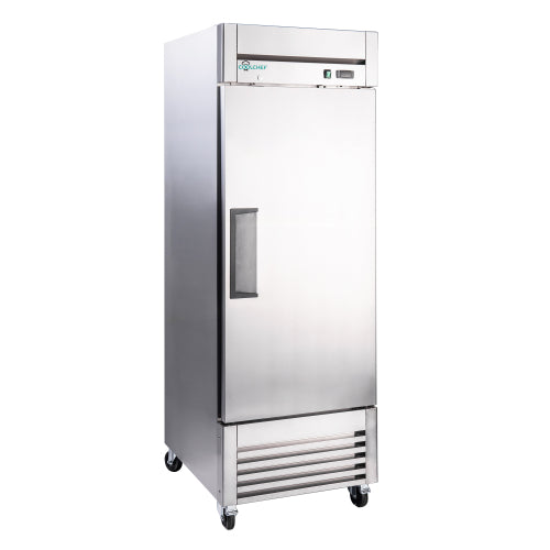 CC 27″ Reach-In Commercial Refrigerator, Stainless Steel Single Door Cooler, Digital Thermostat, LED Lighting, ETL