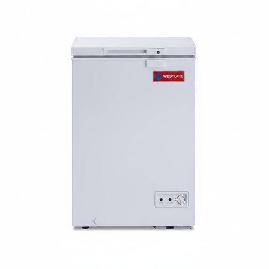 WESTLAKE Commercial 3.4 Cu.Ft Chest Freezer Deep Freezer | CSA Listed, DOE & Energy Star, Manual Defrost, Convertible Thermostat, Lock & Basket, for Restaurant Garage Store