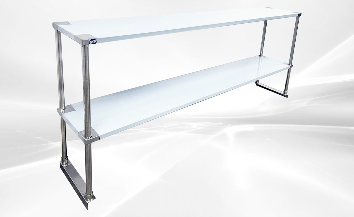 NSF 72 ins Under counter Double Deck Overshelf
