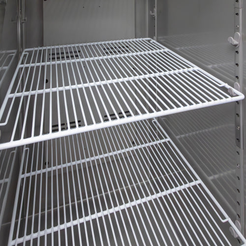 CC 54"Commercial Freezer, 49 Cu.Ft Double Door Stainless Steel Reach-In Freezer, -8~0℉, Air Cooling, 6 Shelves, R290, ETL