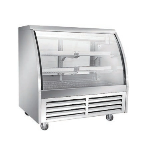 47 INCH Stainless Steel Gravity Coil Deli Display Case 15.8 cu. ft. 32–44.6°F