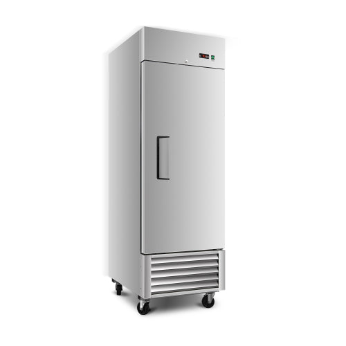 27" Commercial Freezer 23 Cu.ft with 1 Solid Door Reach-In Freezers Stainless Steel ETL Approved Upright Freeze Storage