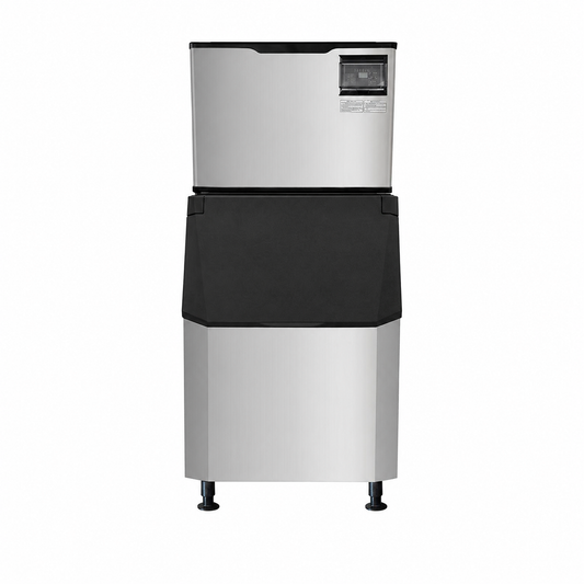 30" Air-Cooled Cube 500 lb Ice Machine with 375 lb Bin
