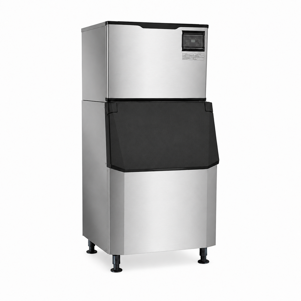 30" Air-Cooled Cube 500 lb Ice Machine with 375 lb Bin