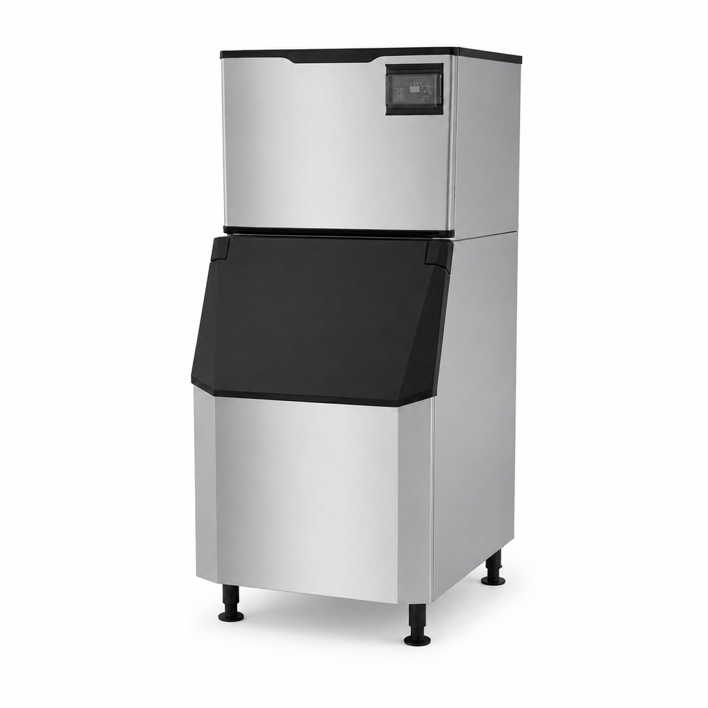 30" Air-Cooled Cube 500 lb Ice Machine with 375 lb Bin