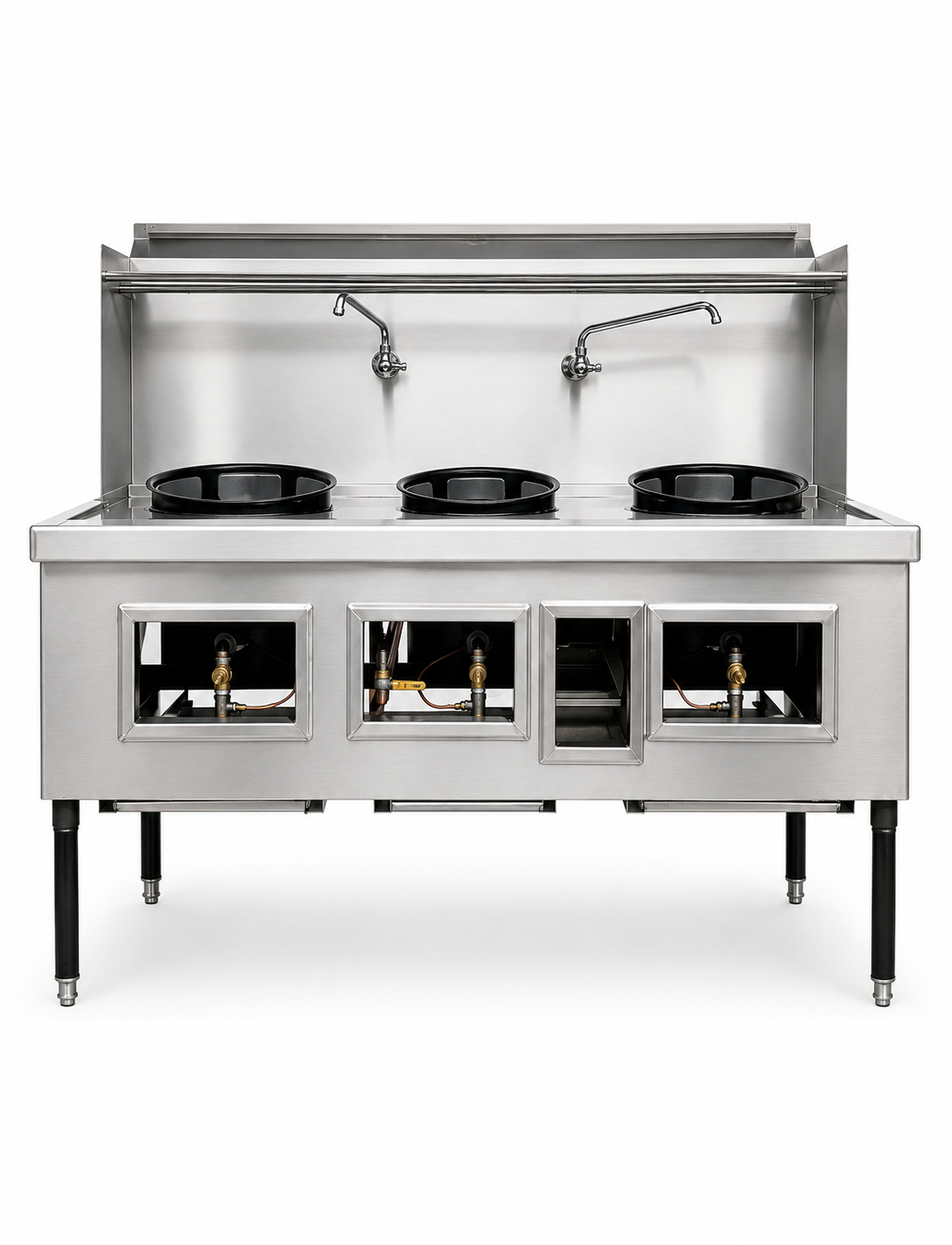 Commercial NSF 3 hole Chinese Wok Range made USA