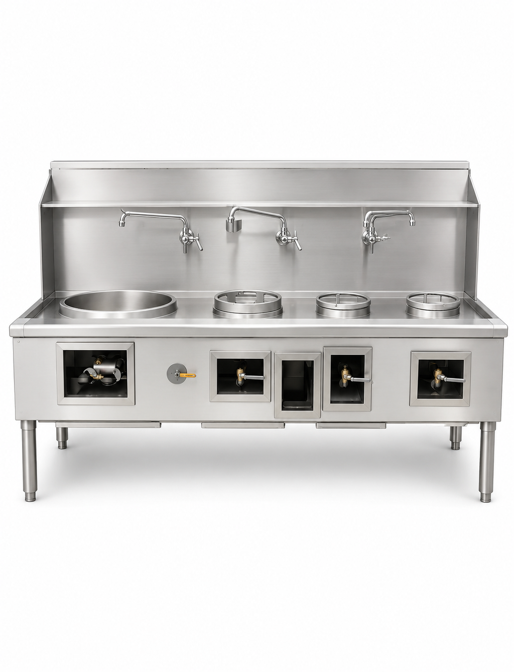 NSF 4 hole Chinese Wok Range made USA
