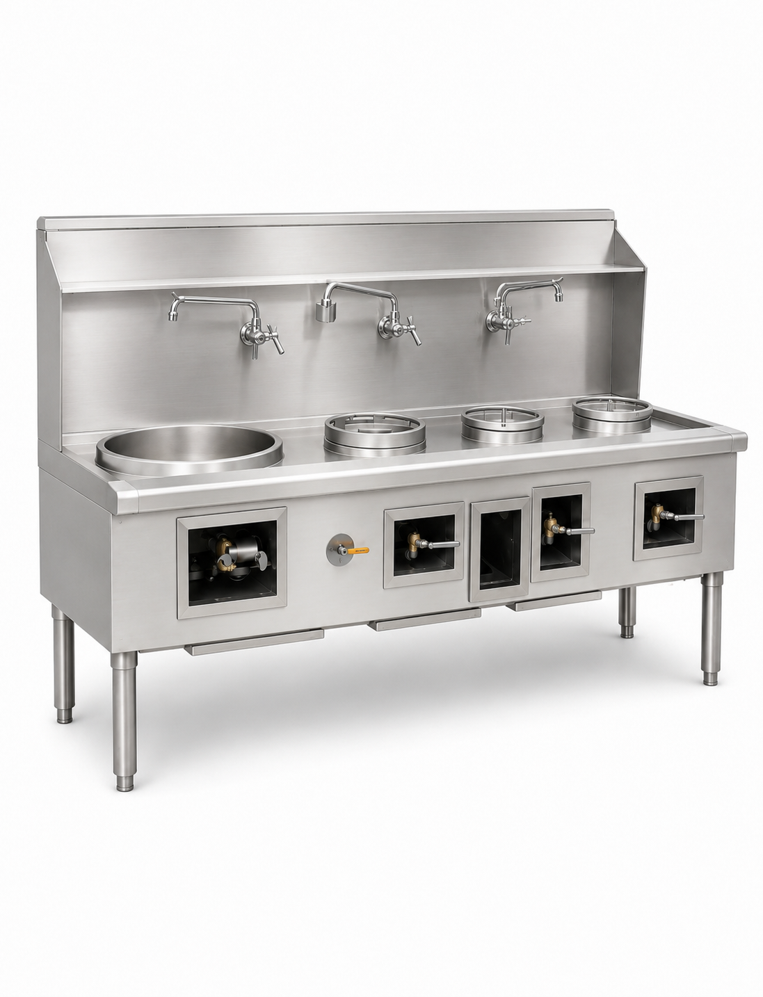 NSF 4 hole Chinese Wok Range made USA