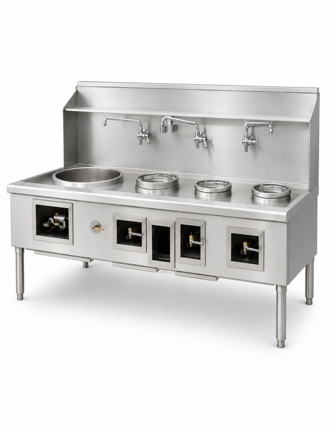 NSF 4 hole Chinese Wok Range made USA