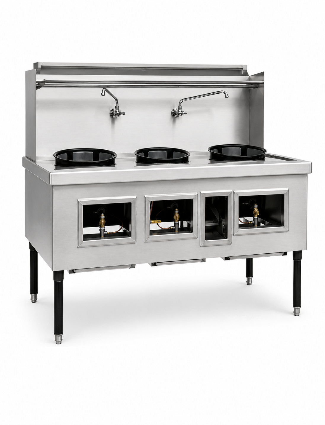 Commercial NSF 3 hole Chinese Wok Range made USA