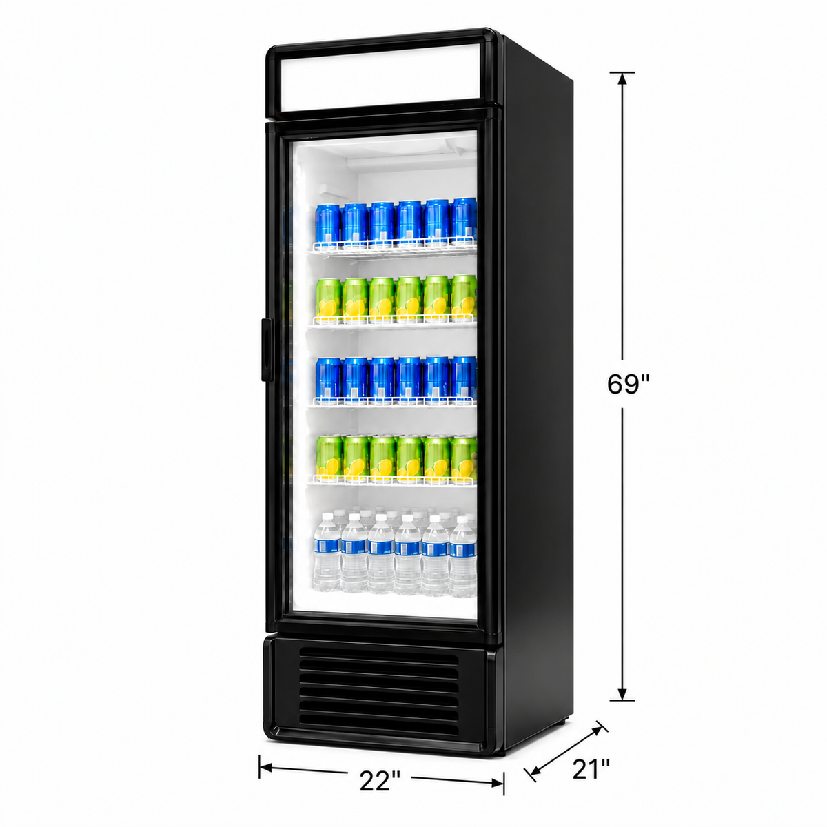 CC NSF Single Glass Door Commercial Refrigerator