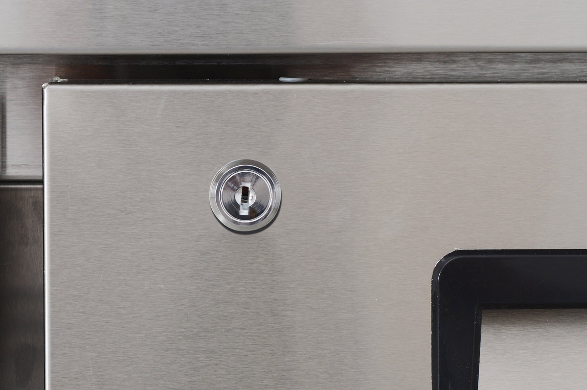 WESTLAKE Commercial Prep Table 48" 2-Door Stainless Steel | Embraco ETL Sandwich Salad Refrigerator for Restaurant