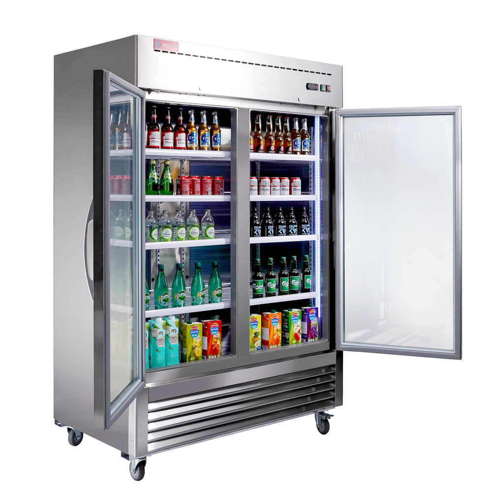 2 Door Commercial Glass Door Fridge